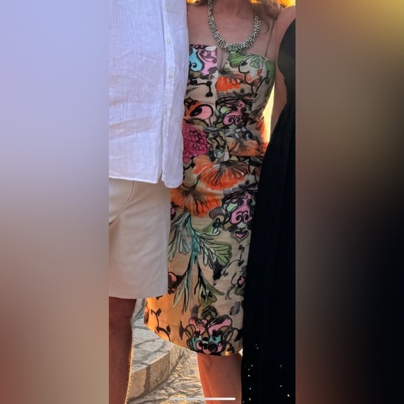 Milly Printed Knee-Length Dress Size Med/8 - Picture 10 of 10